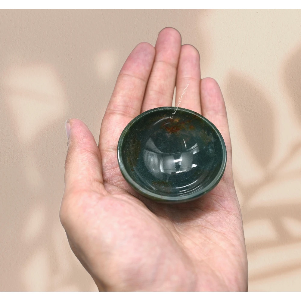 Bloodstone Crystal Bowl - 2 Inch