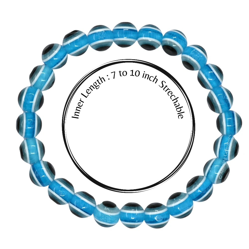 Sky Blue Evil Eye Bracelet