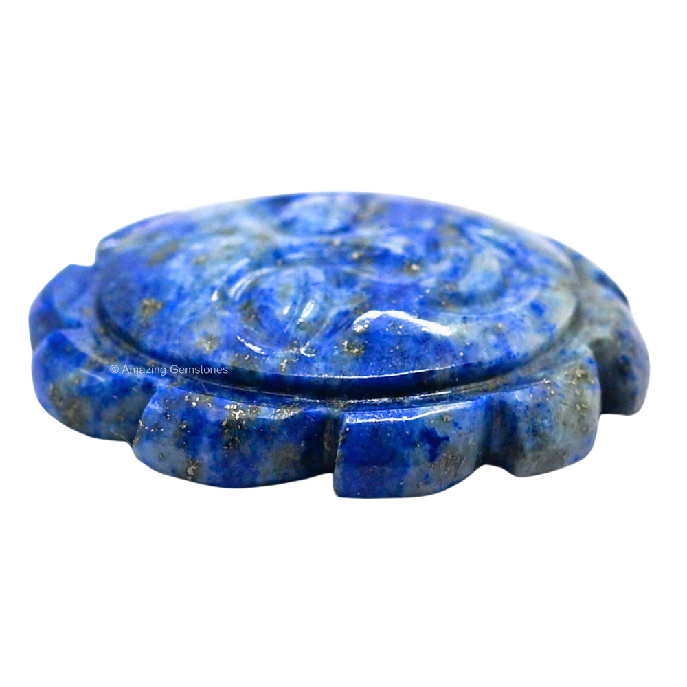 Lapis Lazuli Crystal Sun Face