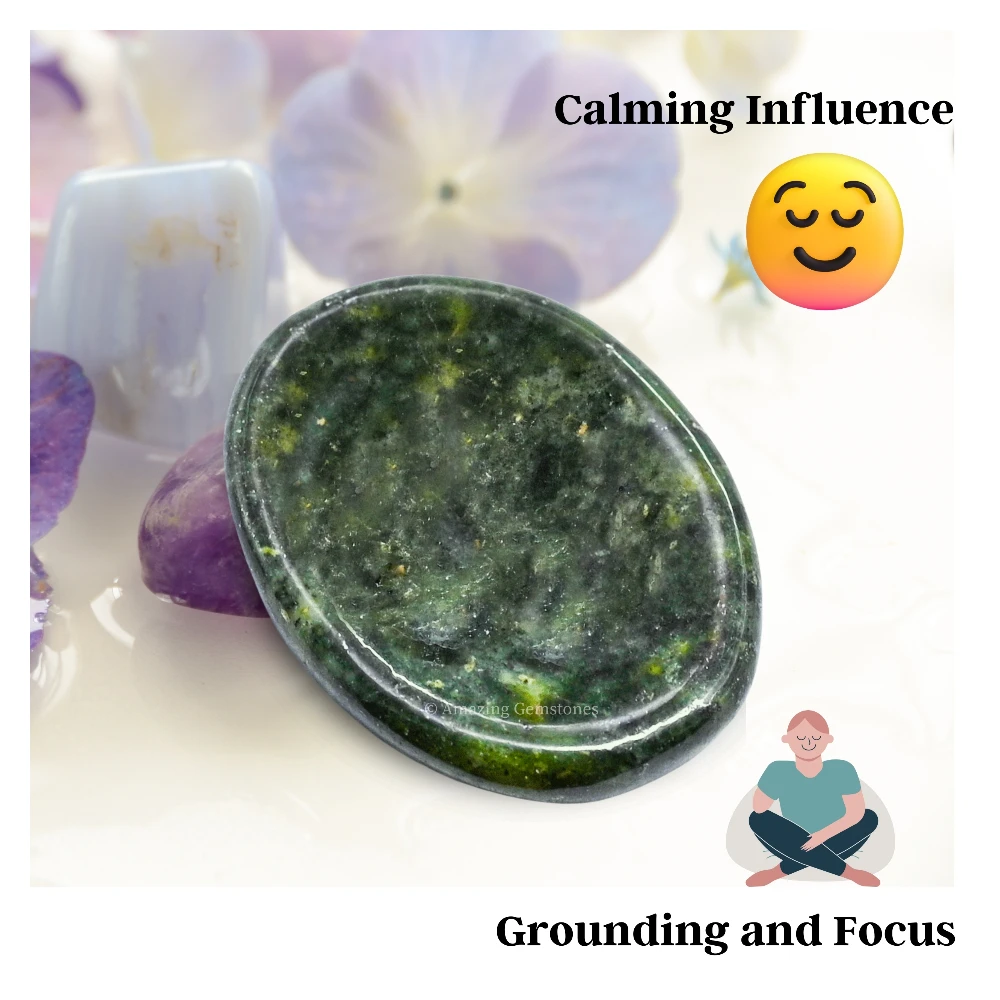 Green Jade Worry Stone