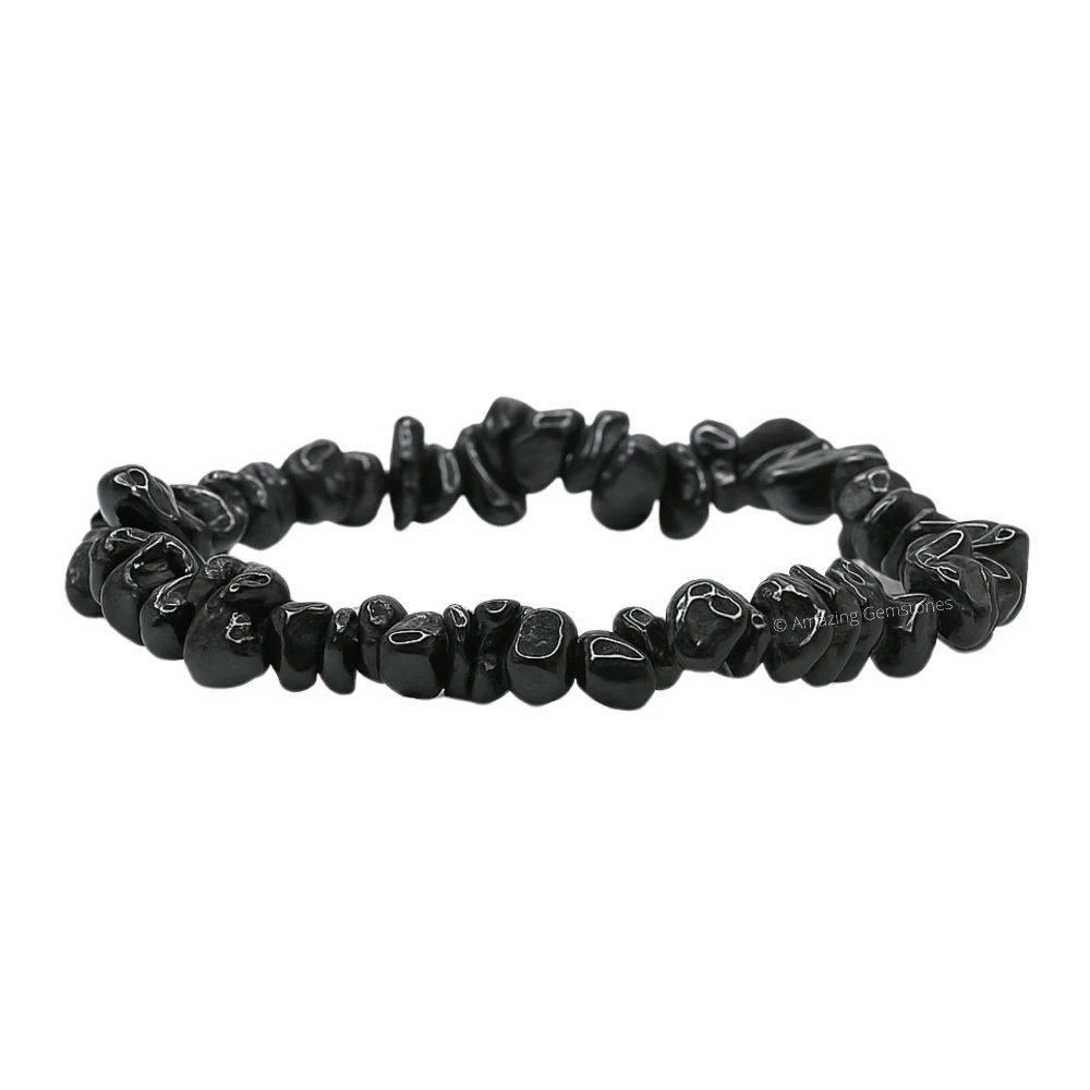 Black Tourmaline Chips Bracelet