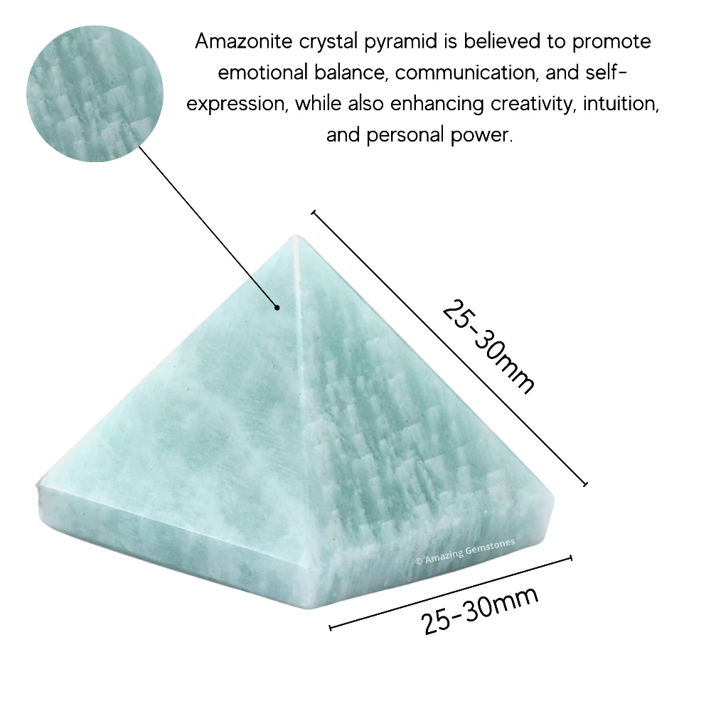 Amazonite Pyramid (1 Inch)