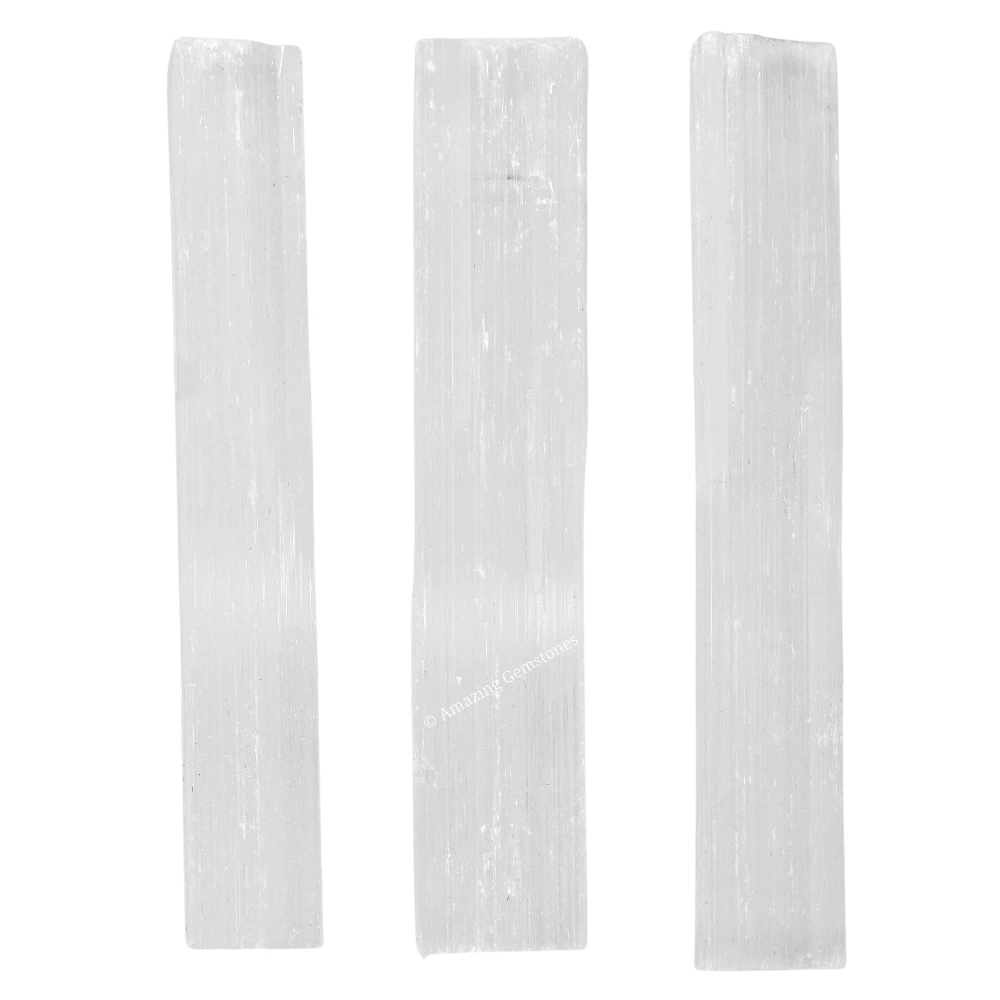 Selenite Charging Stick for Crystals - 4 Inch