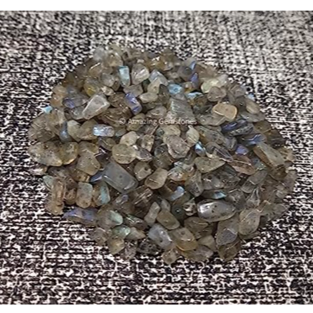Labradorite Chips - Pre Drilled