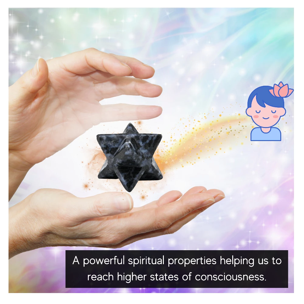 Indigo Gabbro Merkaba (15-20 mm)