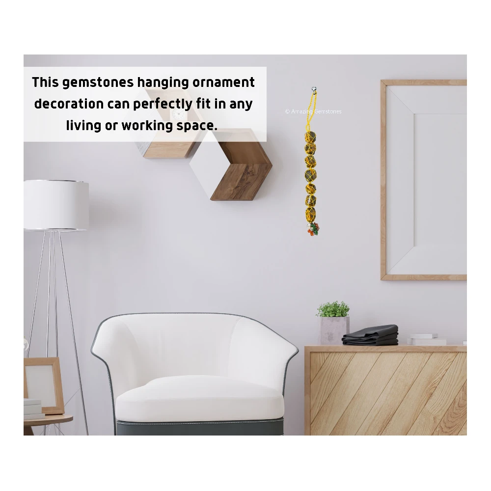 Tiger Eye Tumbled Car Hanging Ornaments