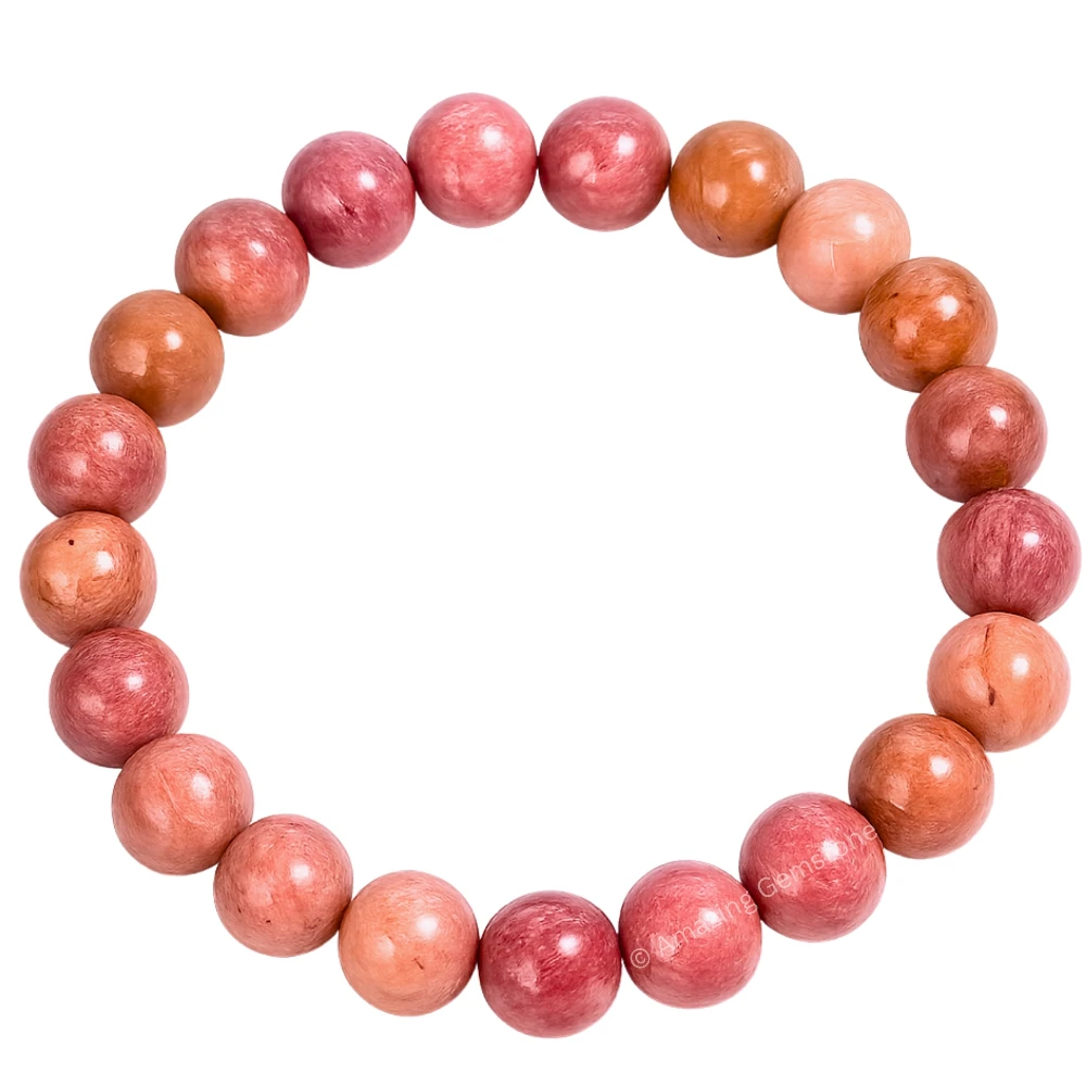 Pink Rhodonite Bracelet (Strechable)
