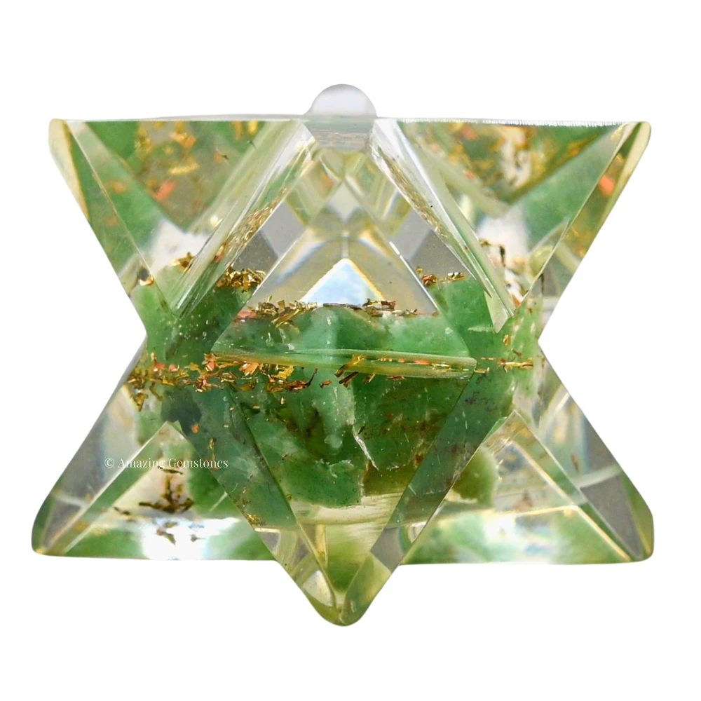 Green Aventurine Orgone Merkaba - 1 Inch
