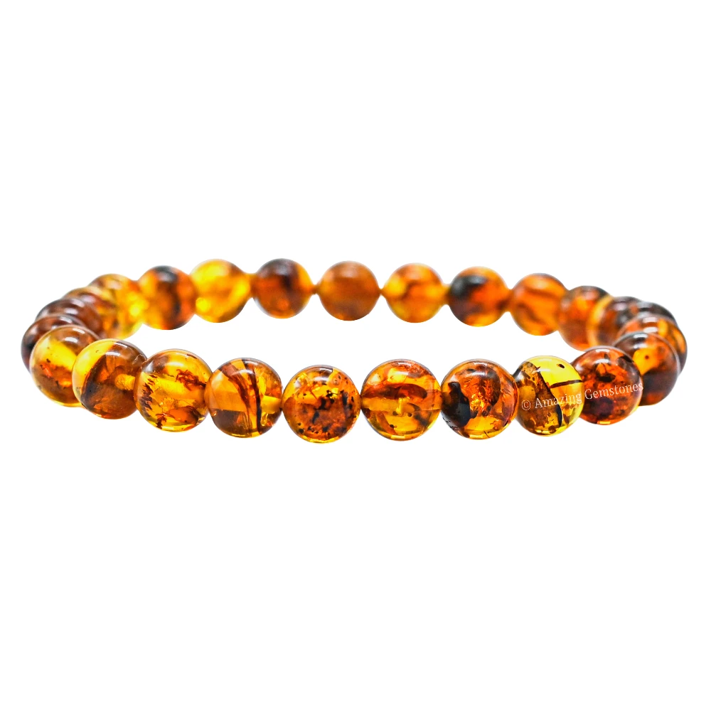 Amber Natural Bracelet (Strechable)