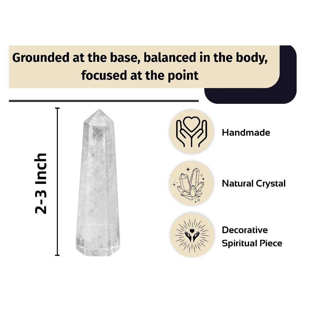 Clear Quartz Tower (2" to 3" INCH)