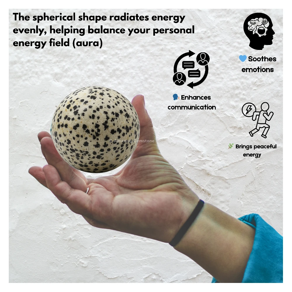 Dalmatian Jasper Sphere (2 Inch)