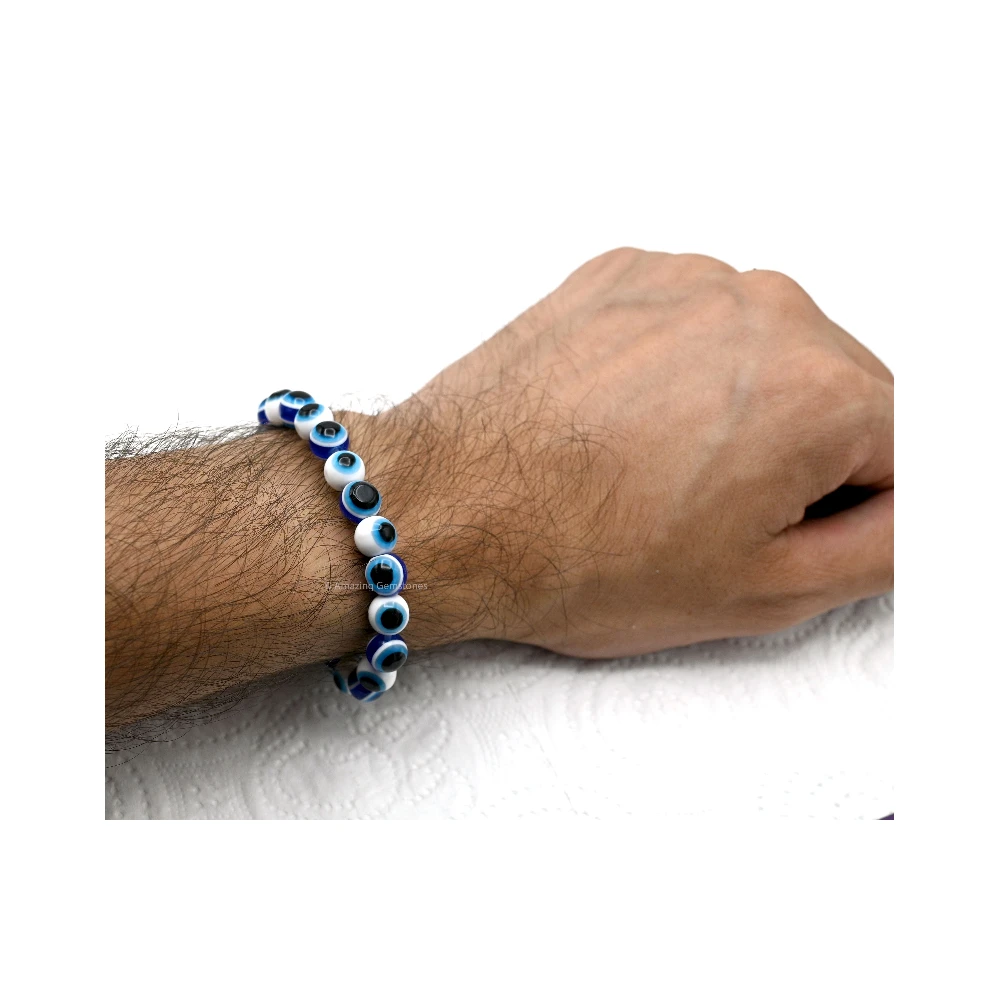 White Evil Eye Bracelet