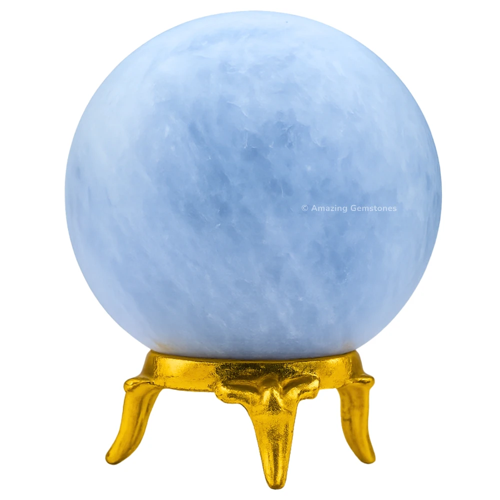 Blue Calcite Celestite Sphere (1.5 Inch)