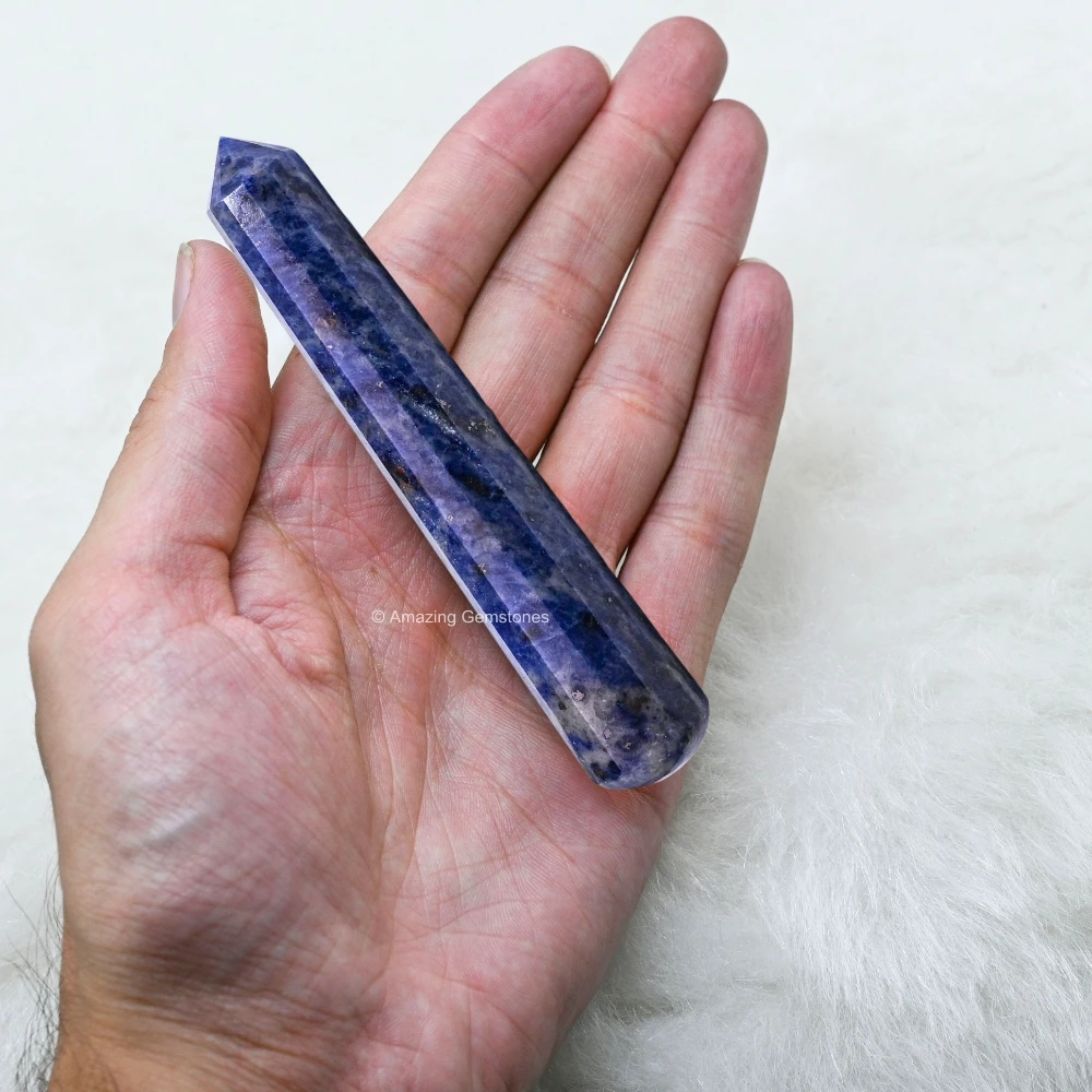 Sodalite Wand (Faceted)