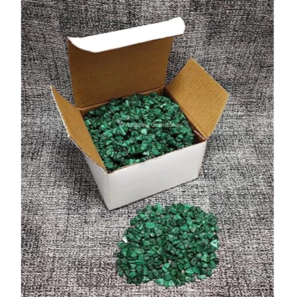 Malachite Chips - Pre Drilled