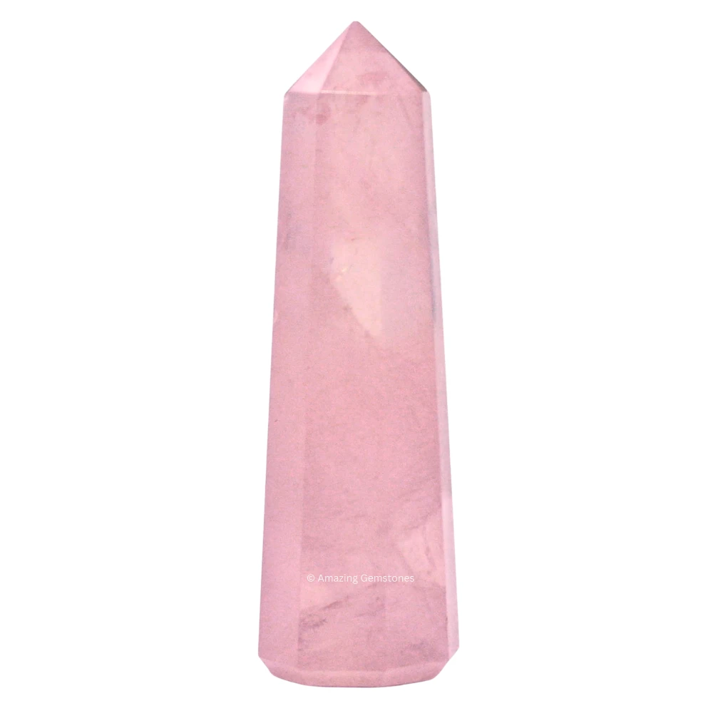 Star Rose Quartz Tower (2" to 3" Inch)