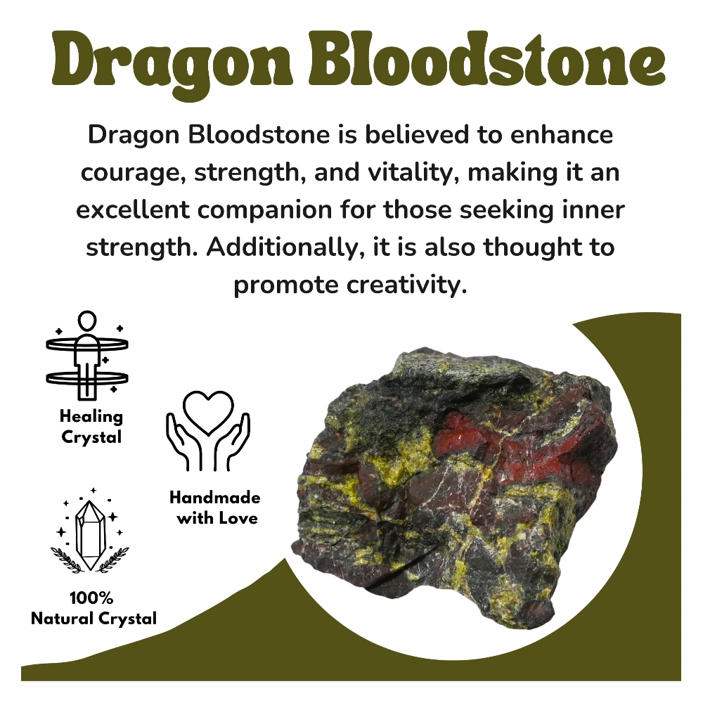 Dragon Bloodstone Raw Crystals (1 LB)