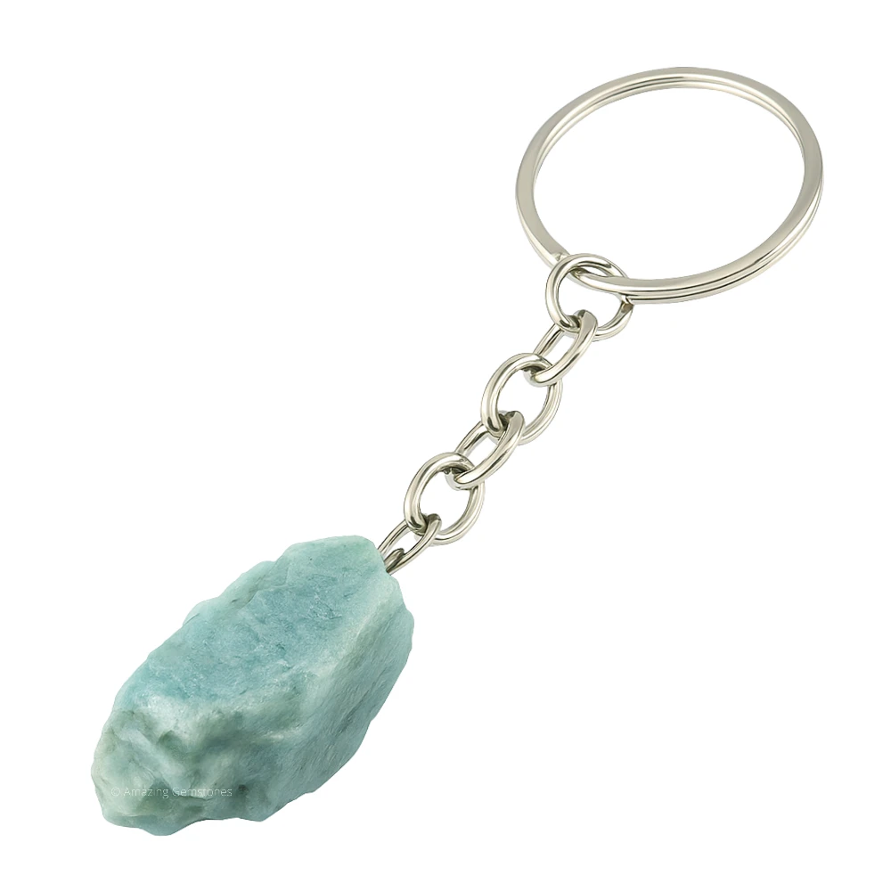 Amazonite Keychain Keys Holder (Raw)