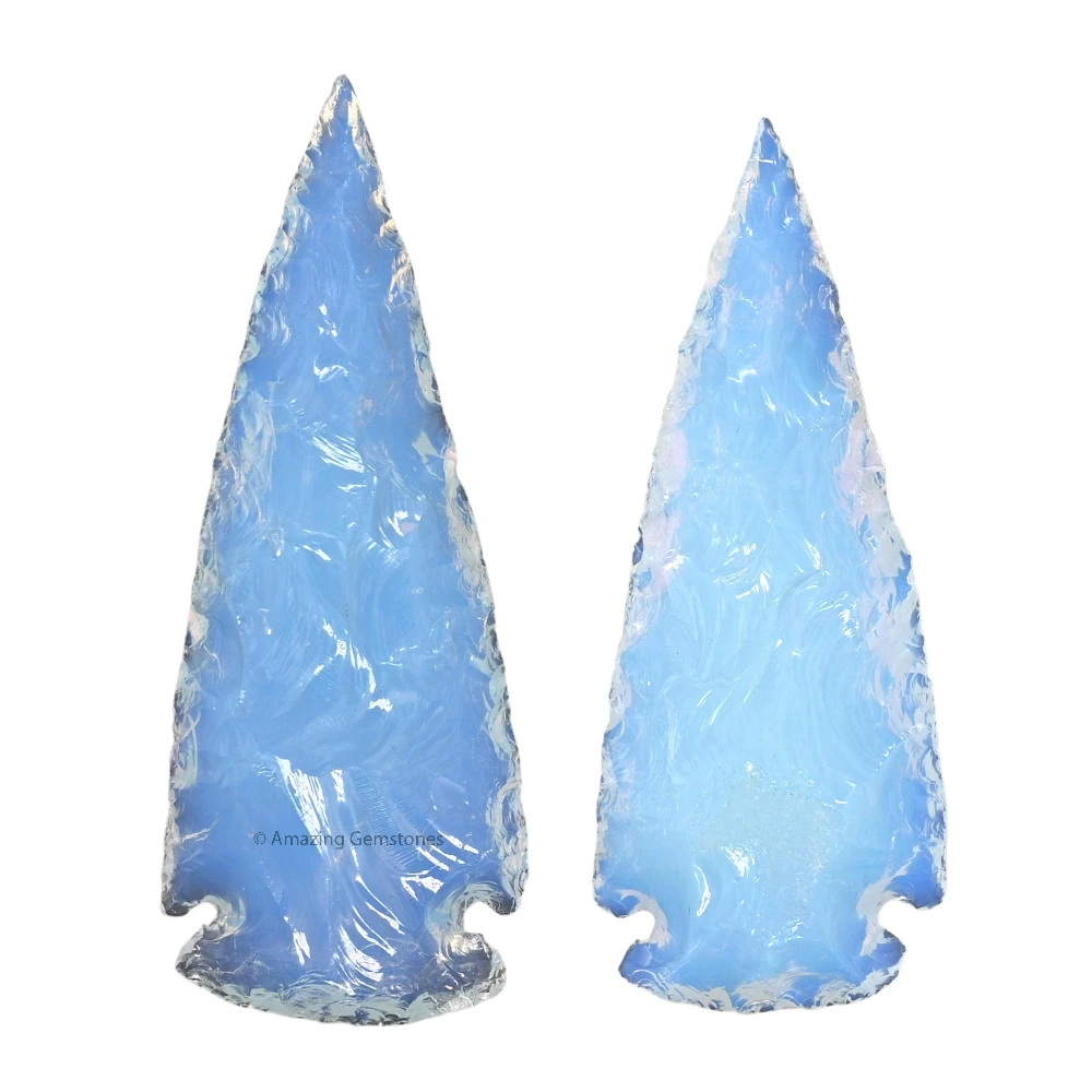 Opalite Crystal Arrowhead - 2" to 3" (2 Pieces)