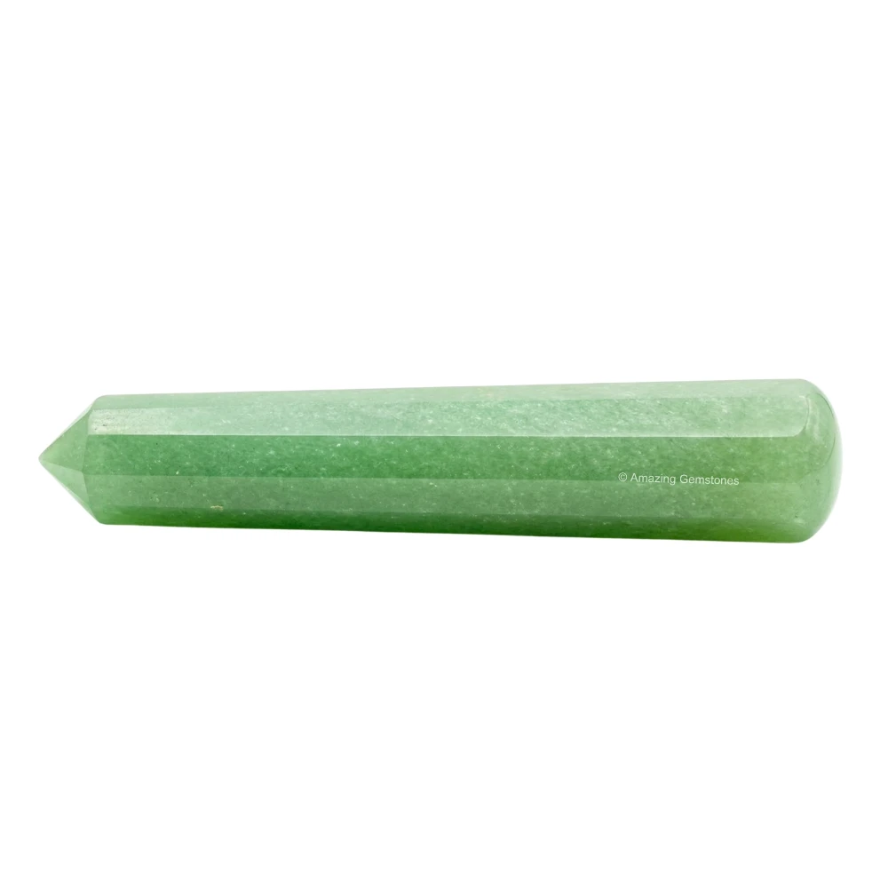 Light Green Aventurine Wand (Faceted)