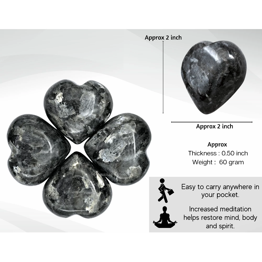 Larvikite Heart
