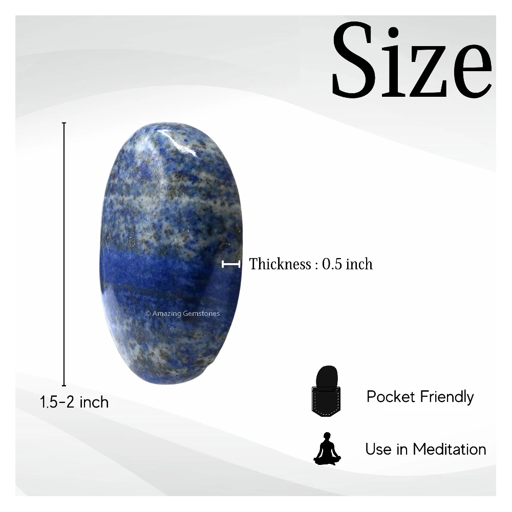 Lapis Lazuli Palm Stone