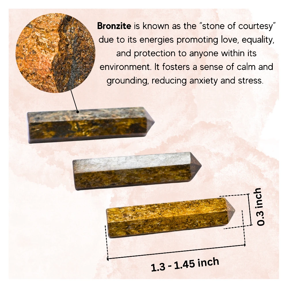 Bronzite Pencil Points (Set of 3)
