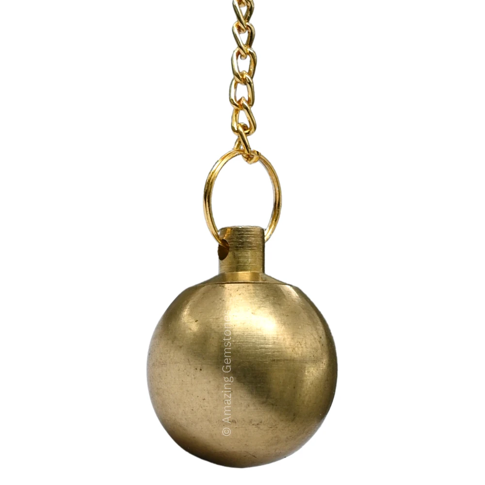 Copper Metal Pendulum - Gold Openable Ball (MP97)