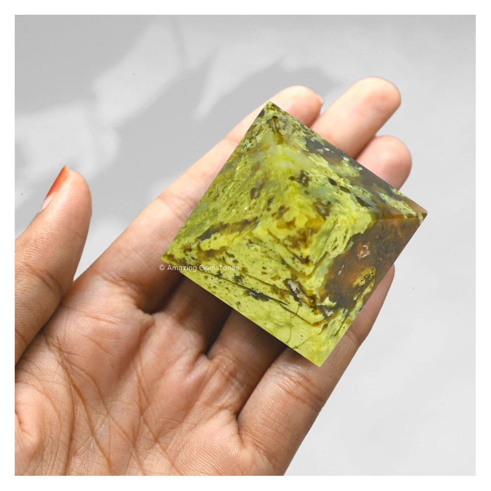 Green Opal Pyramid (1.5 Inch)