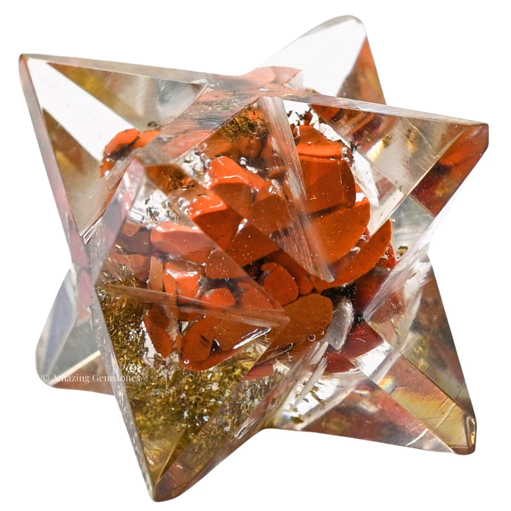 Red Jasper Orgone Merkaba - 1 Inch