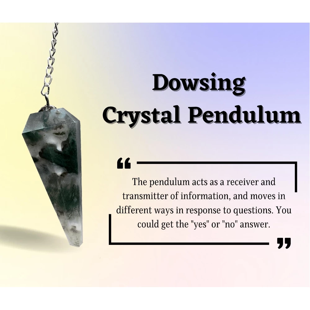 Moss Agate Pendulum