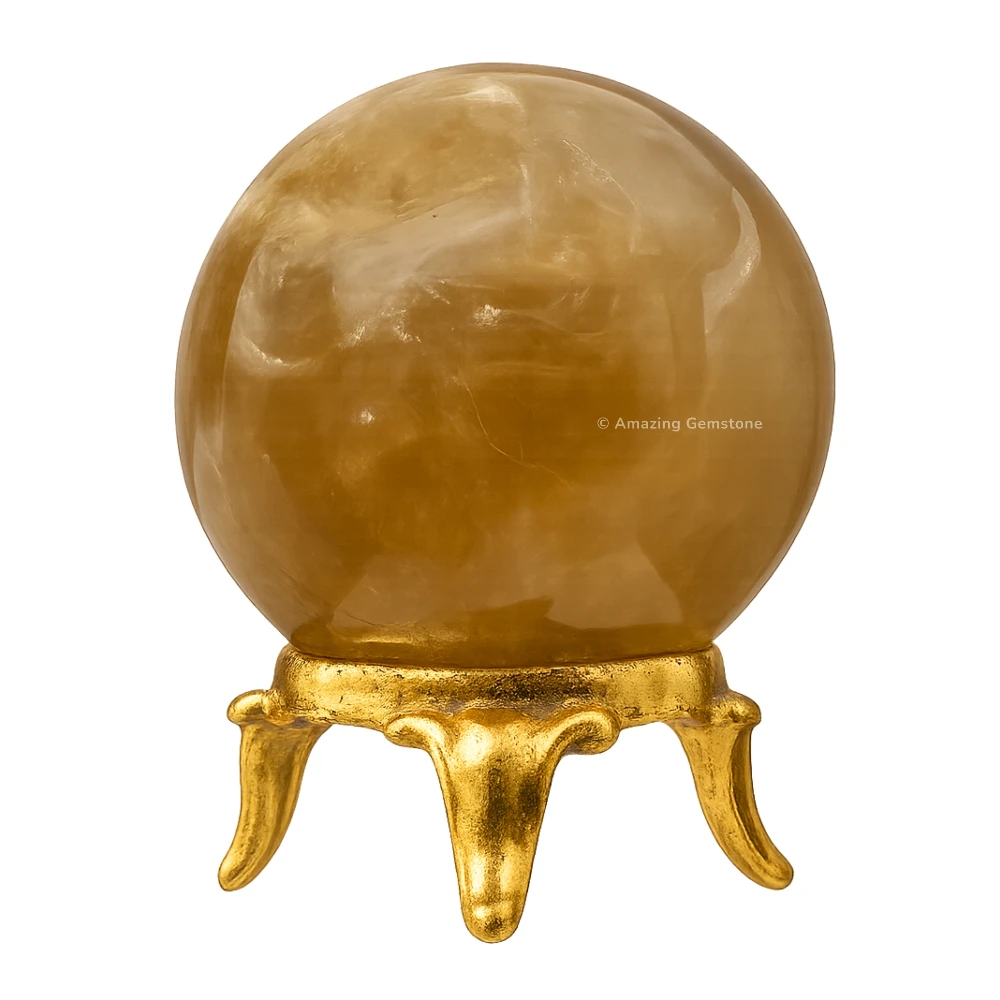 Citrine Sphere (1.5 Inch)