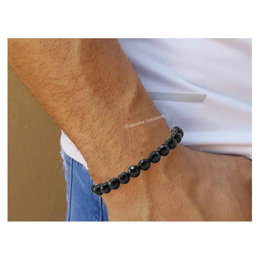 Golden Sheen Obsidian Bracelet (Faceted-Adjustable)