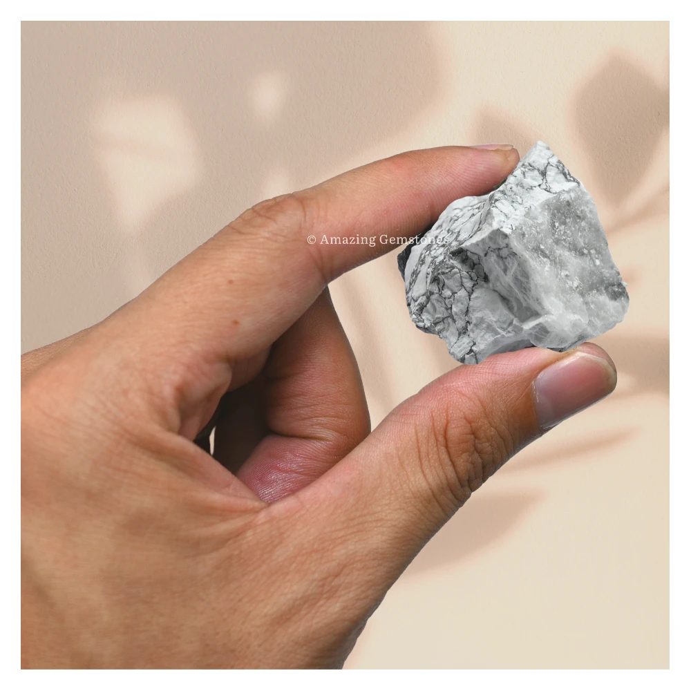 Howlite Raw Crystals (5 Pieces)