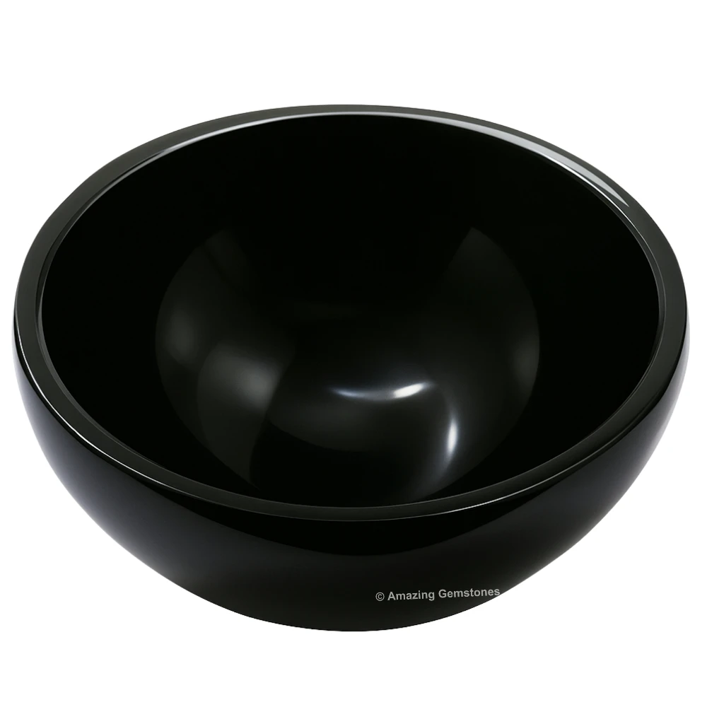 Black Tourmaline Crystal Bowl - 2 Inch