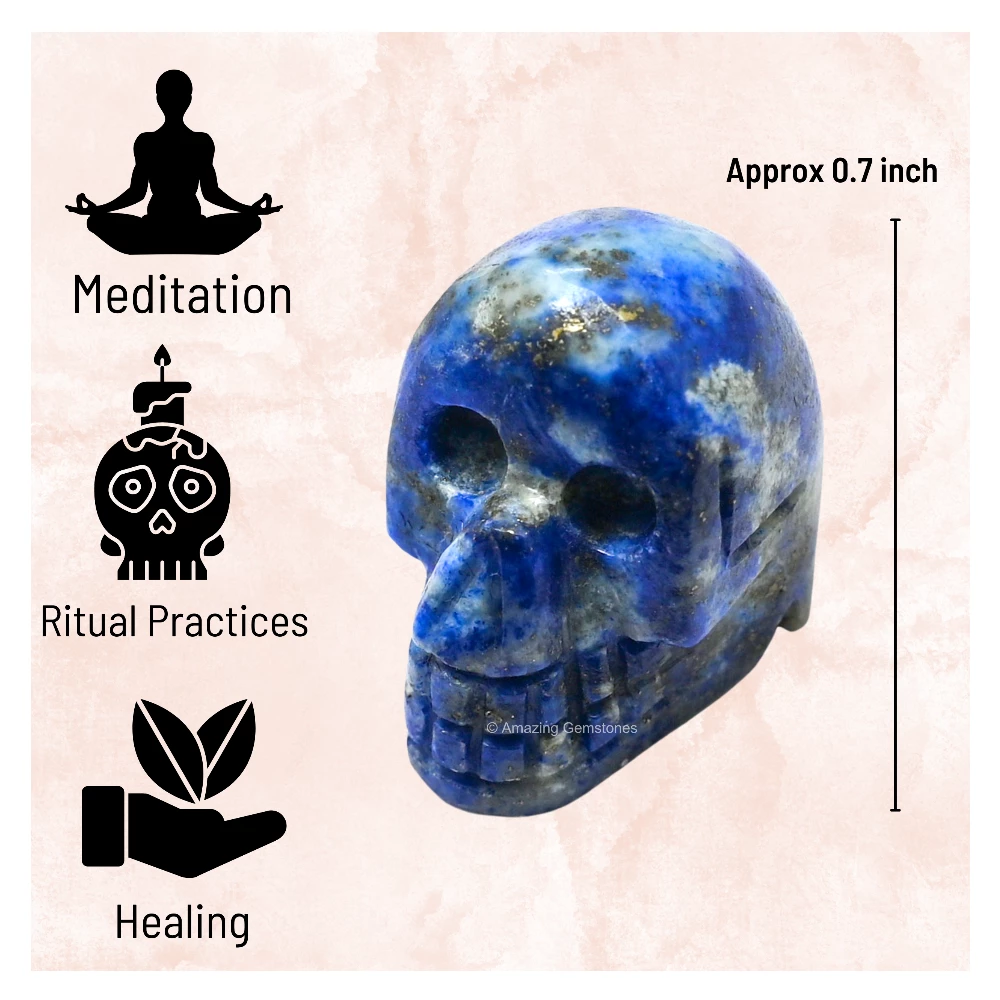Lapis Lazuli Skull
