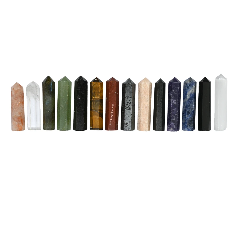 Mix Gemstone Pencil Points
