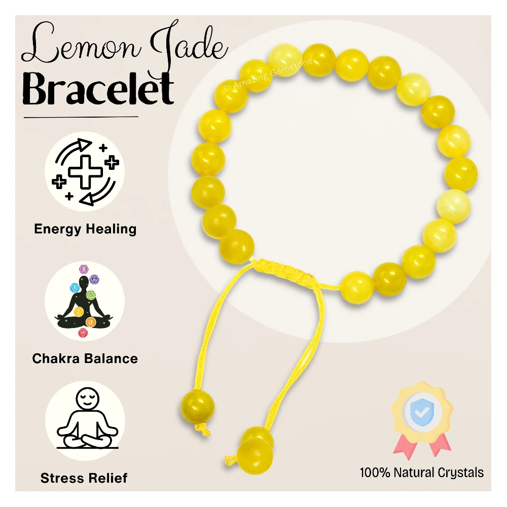 Lemon Jade Bracelet (Adjustable)