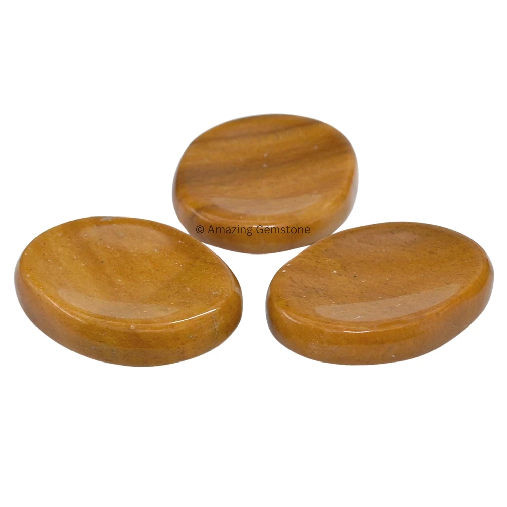 Yellow Jasper Worry Stone