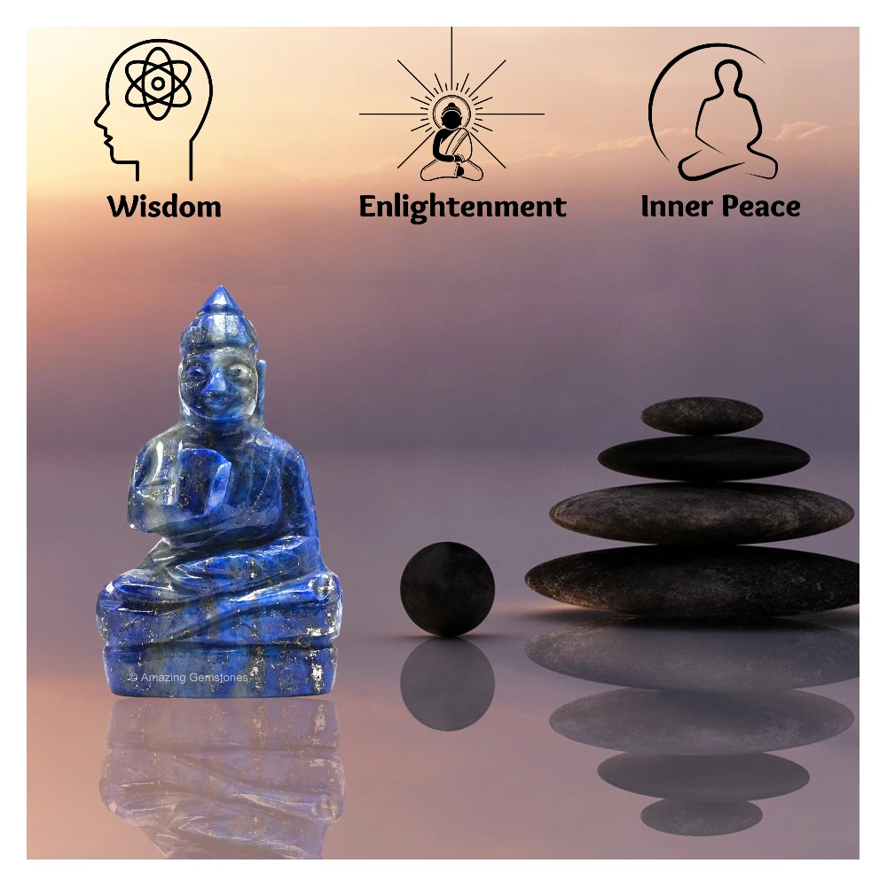 Lapis Lazuli Buddha Statue