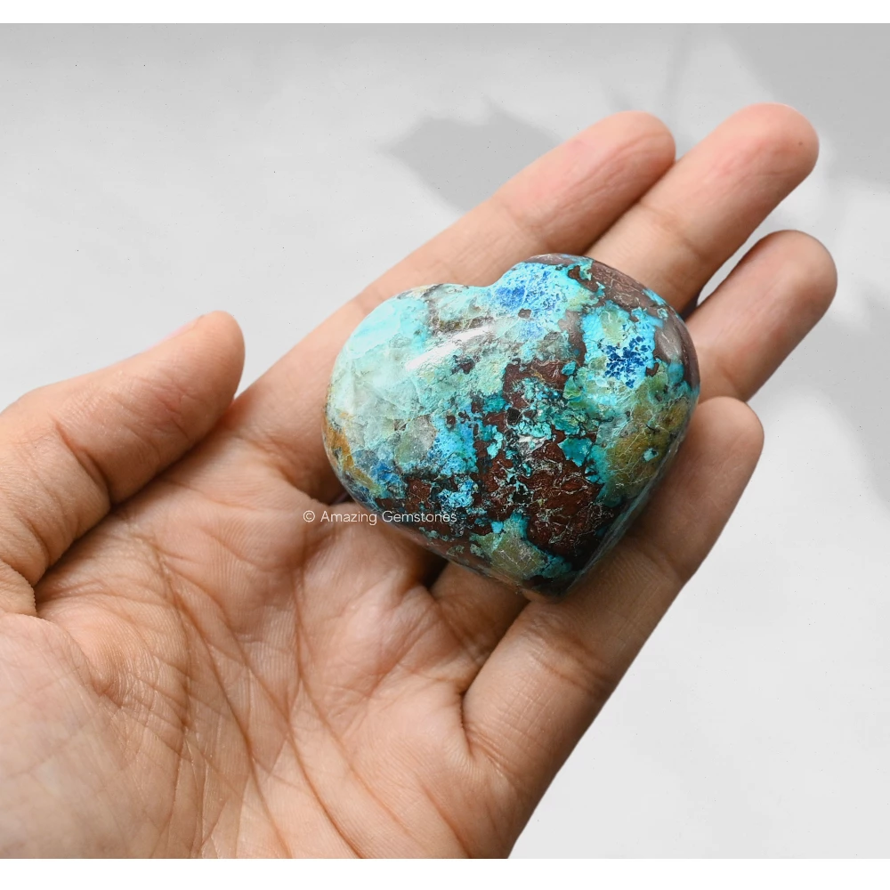 Chrysocolla Heart