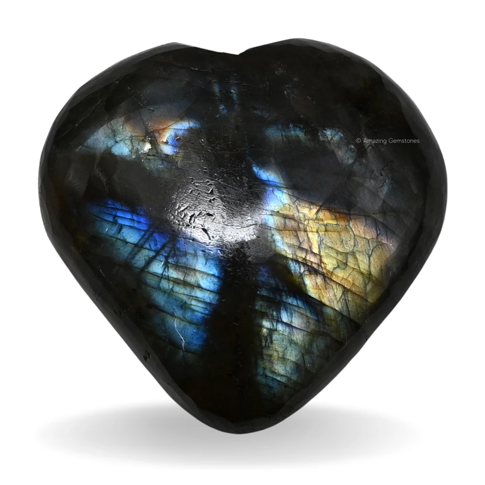Labradorite Heart