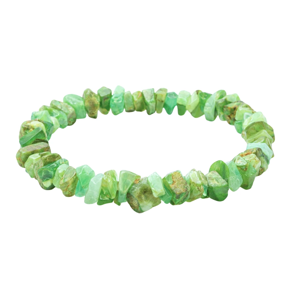 Chrysoprase Chips Bracelet - Premium