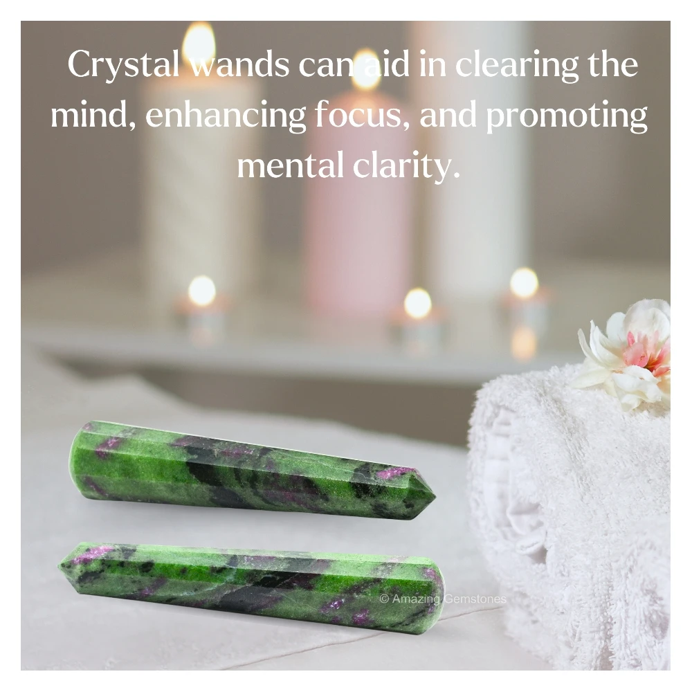 Ruby Zoisite Wand (Faceted)