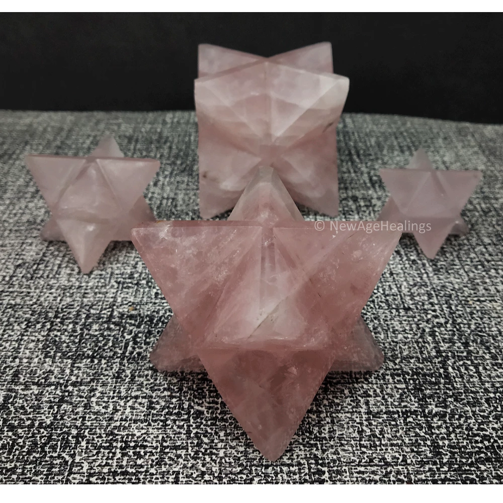 Rose Quartz Merkaba (45-55 mm)