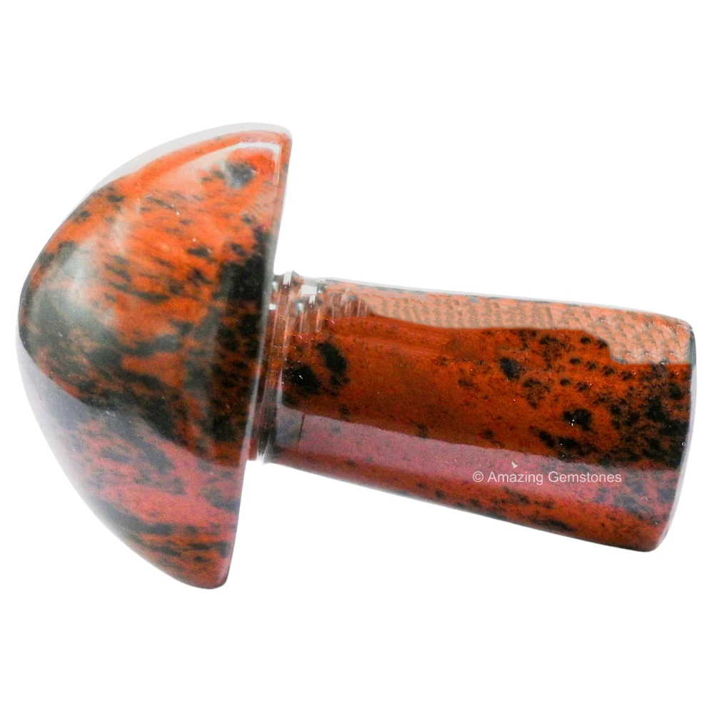 Mahogany Obsidian Crystal Mushroom