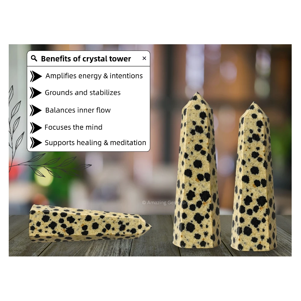 Dalmatian Jasper Tower (2" to 3" INCH)