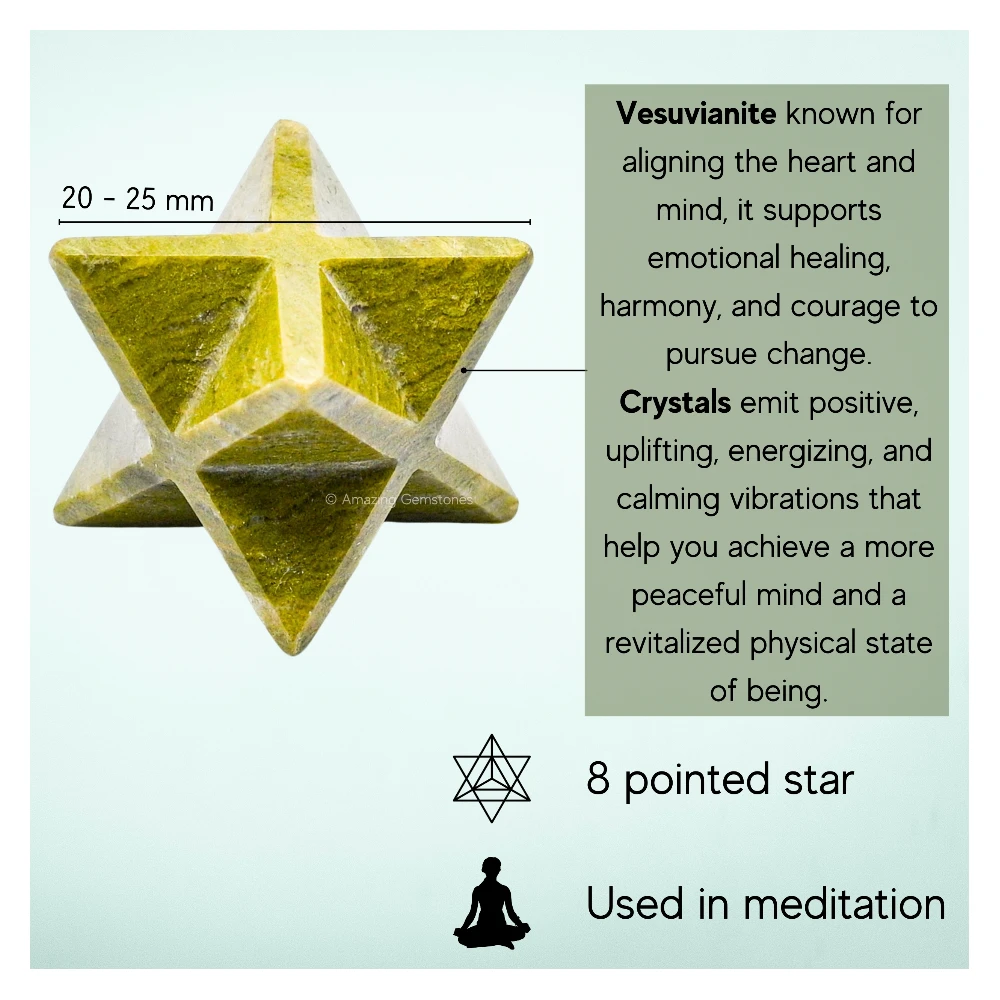 Vesuvianite Merkaba (20-25 mm)