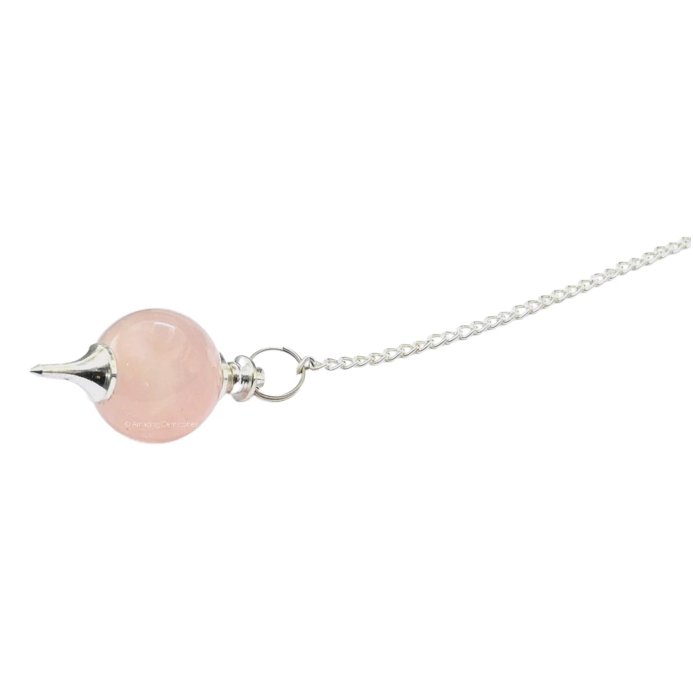 Rose Quartz Ball Pendulum