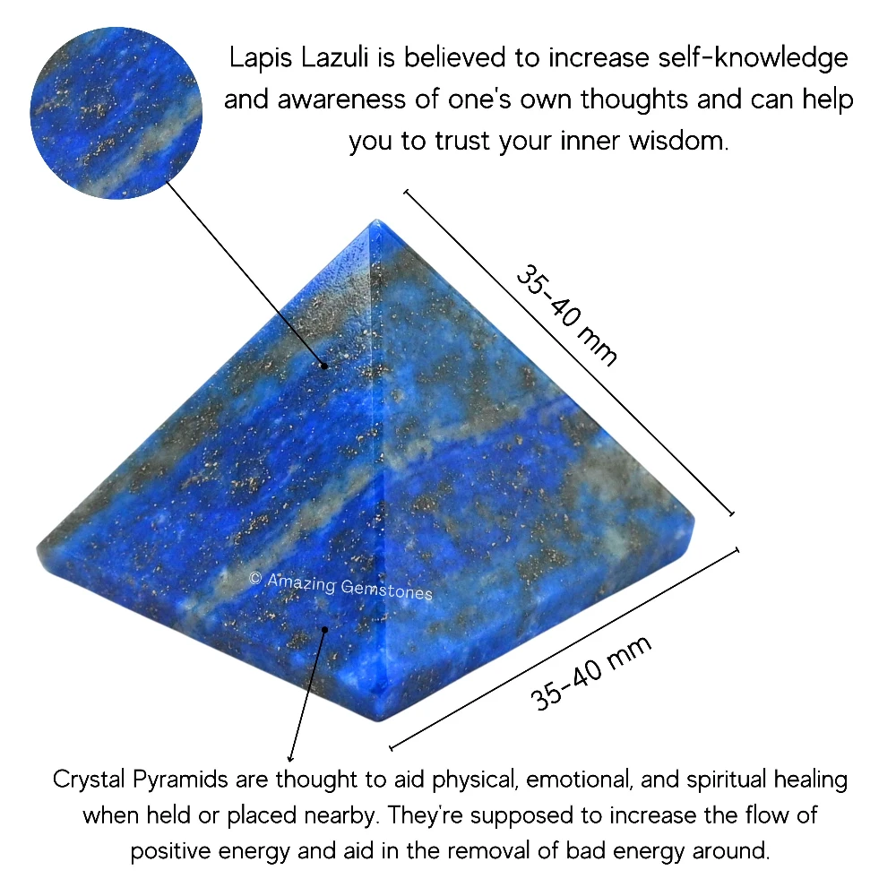 Lapis Lazuli Pyramid (1.5 Inch)